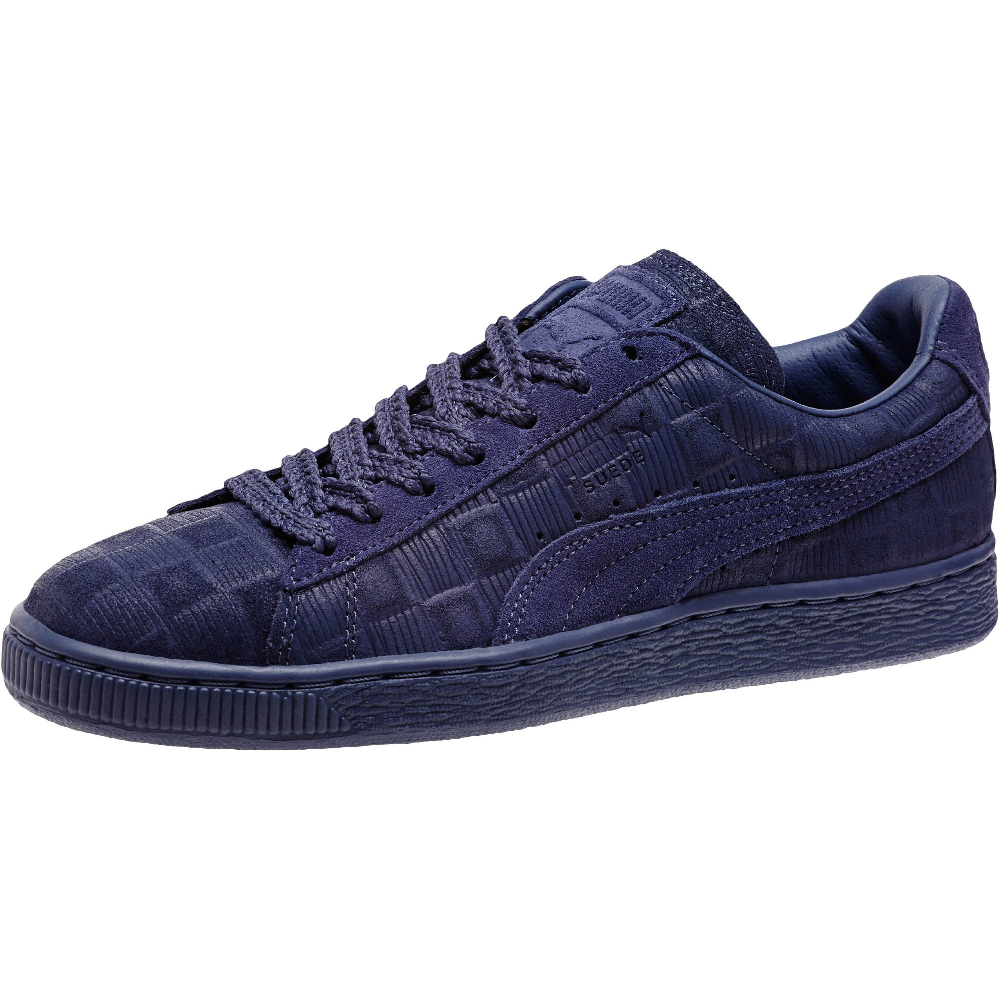 PUMA Purple Solange Suede Classic Squares Women's Sneakers PUMA Purple Solange Suede Classic Squares Women's Sneakers